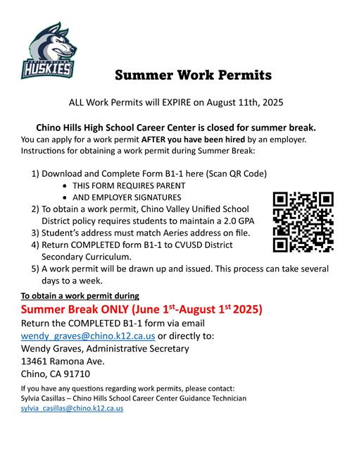 Summer Work Permits